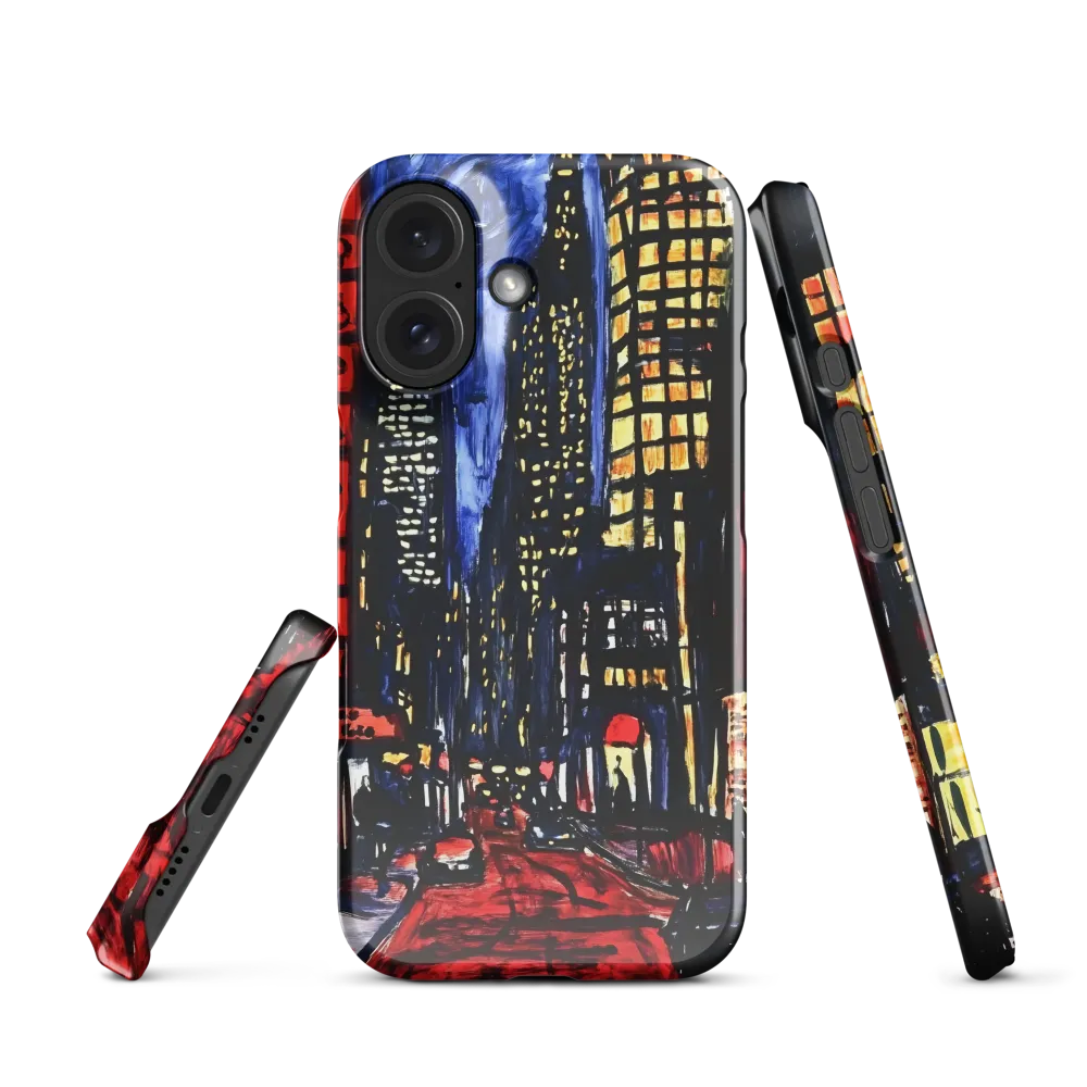 Neon City Streets 
 iPhone 11 Pro Max | Snap Case