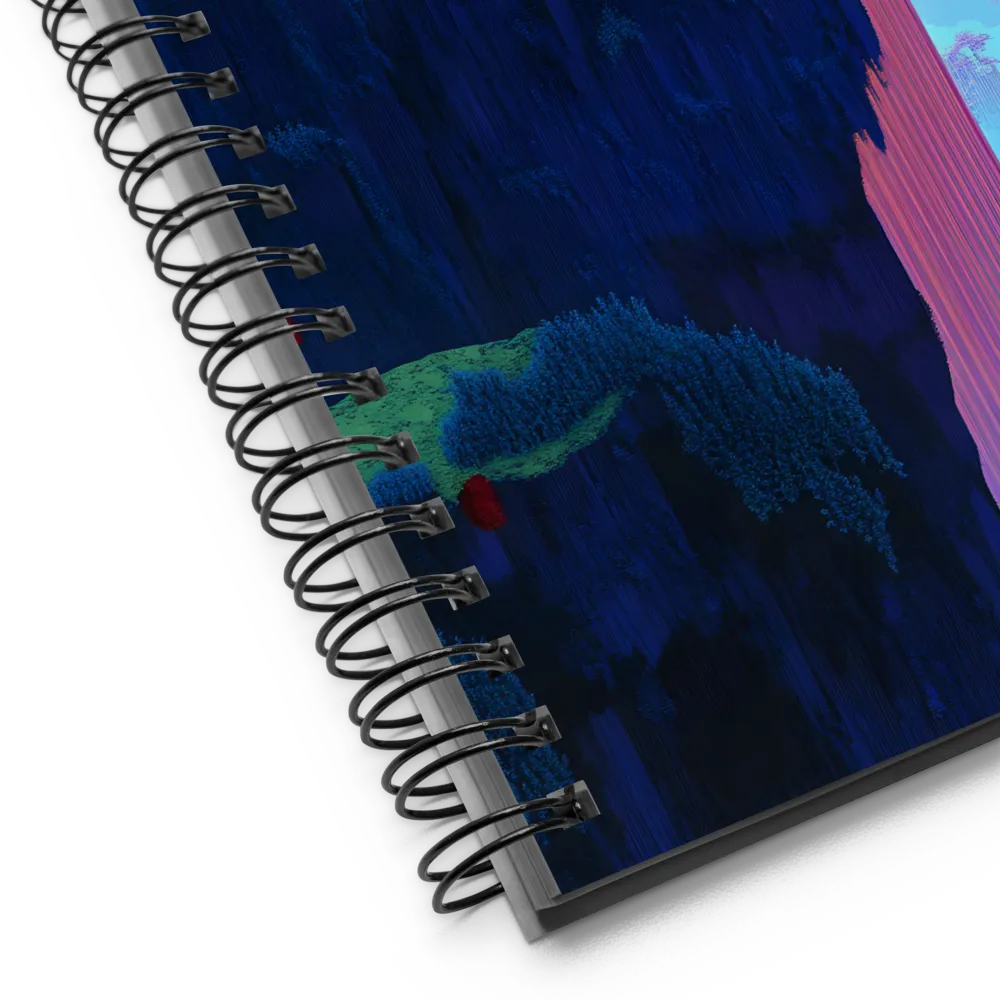 Aetherial Glitchscape 
 Spiral Notebook | 140 pages