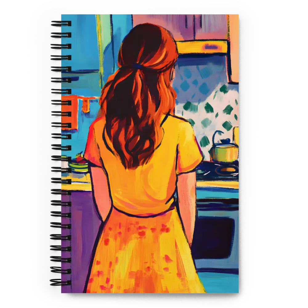 Woman in the Kitchen 
 Spiral Notebook | 140 pages
