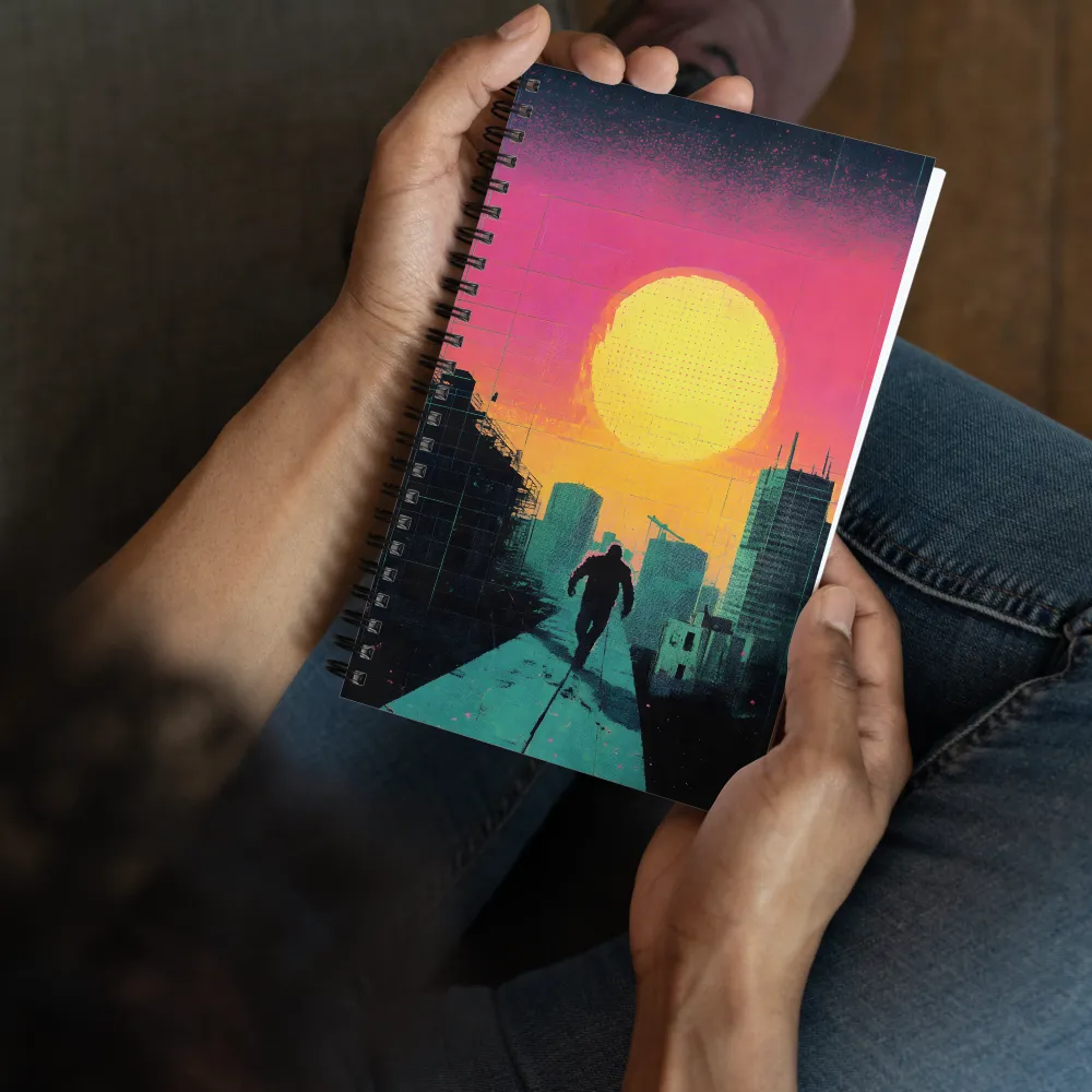 Dystopian Sunset Boulevard 
 Spiral Notebook | 140 pages
