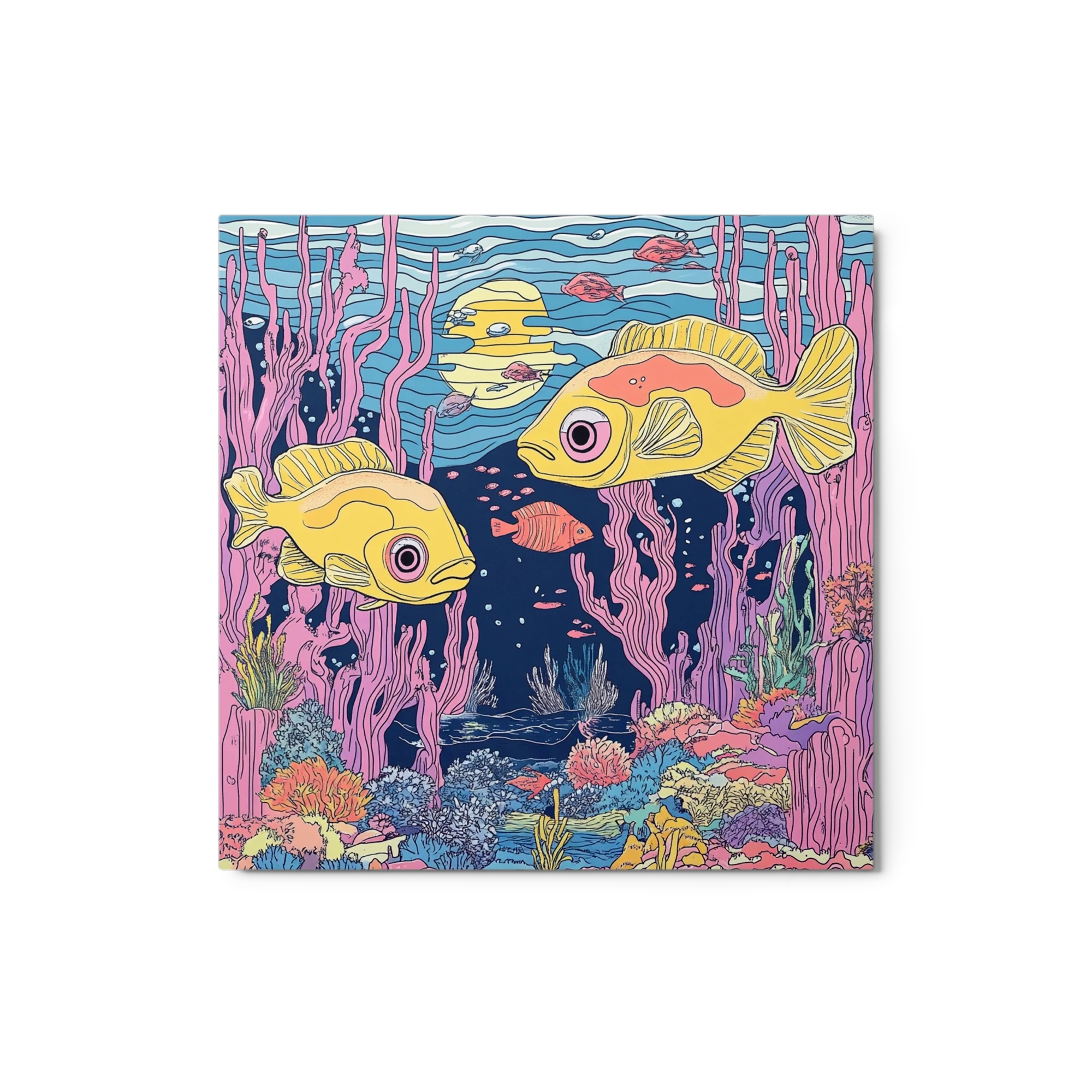 Underwater Scene with Colorful Fish
