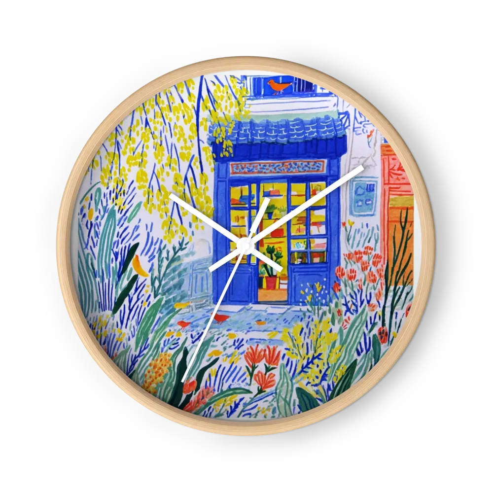 The Blue Storefront | Wall Clock