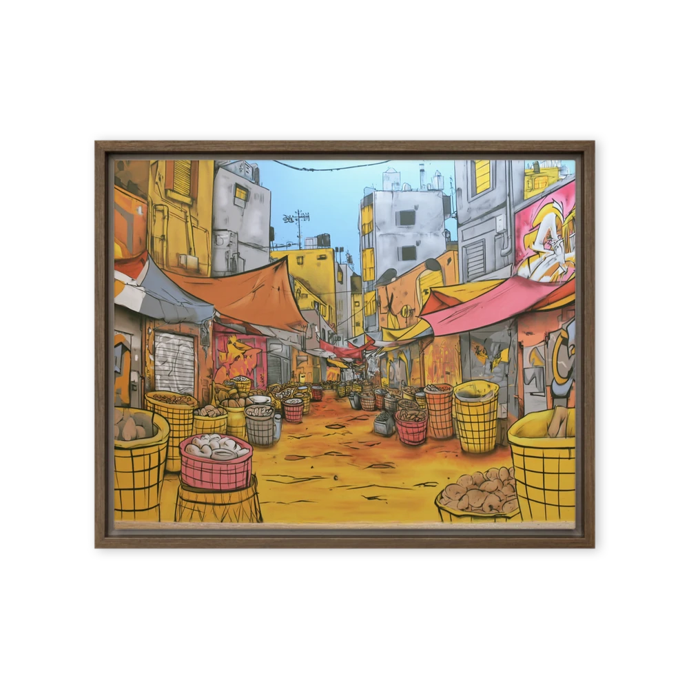 Vibrant Street Market | Art Print