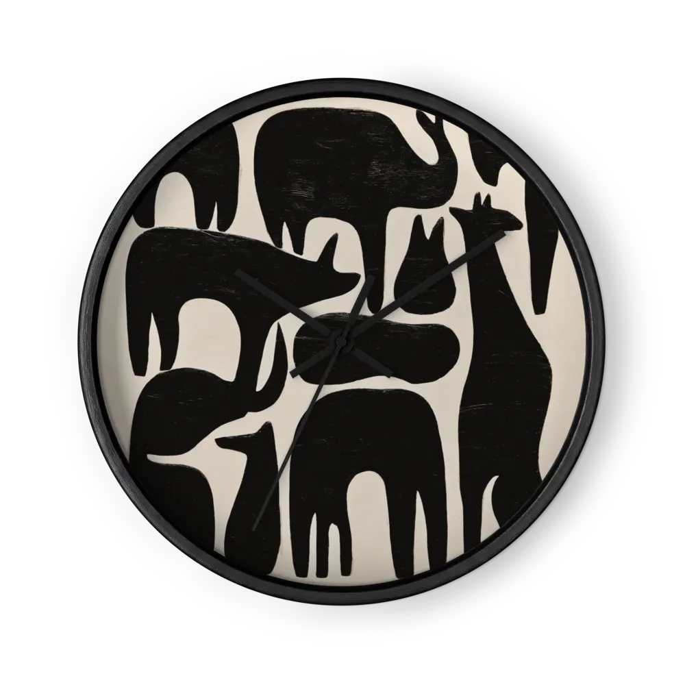 Minimalist Animal Forms | Wall Clock