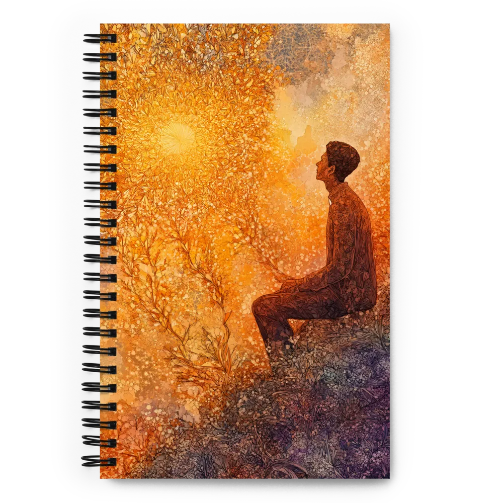 Contemplation in Golden Mosaic 
 Spiral Notebook | 140 pages