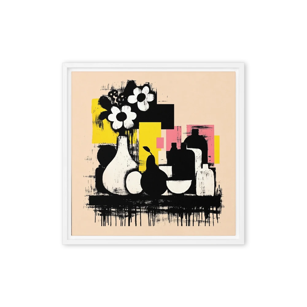 Floral & Bottle Still Life | Art Print