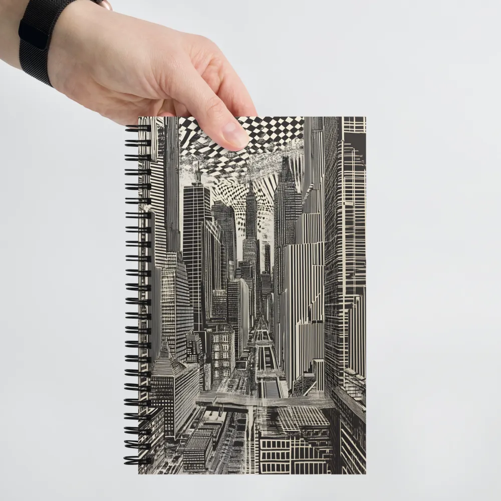 Urban Optical Illusion 
 Spiral Notebook | 140 pages