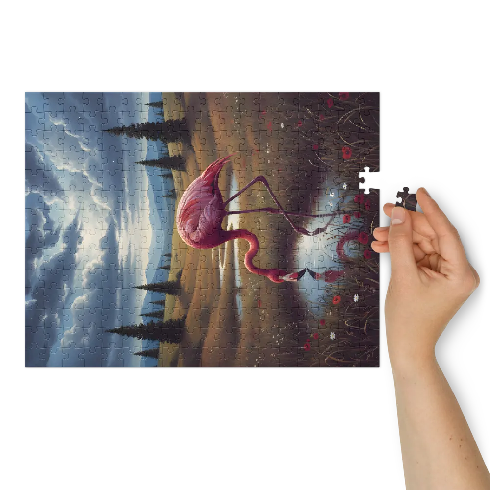 Twilight Flamingo | Jigsaw Puzzles