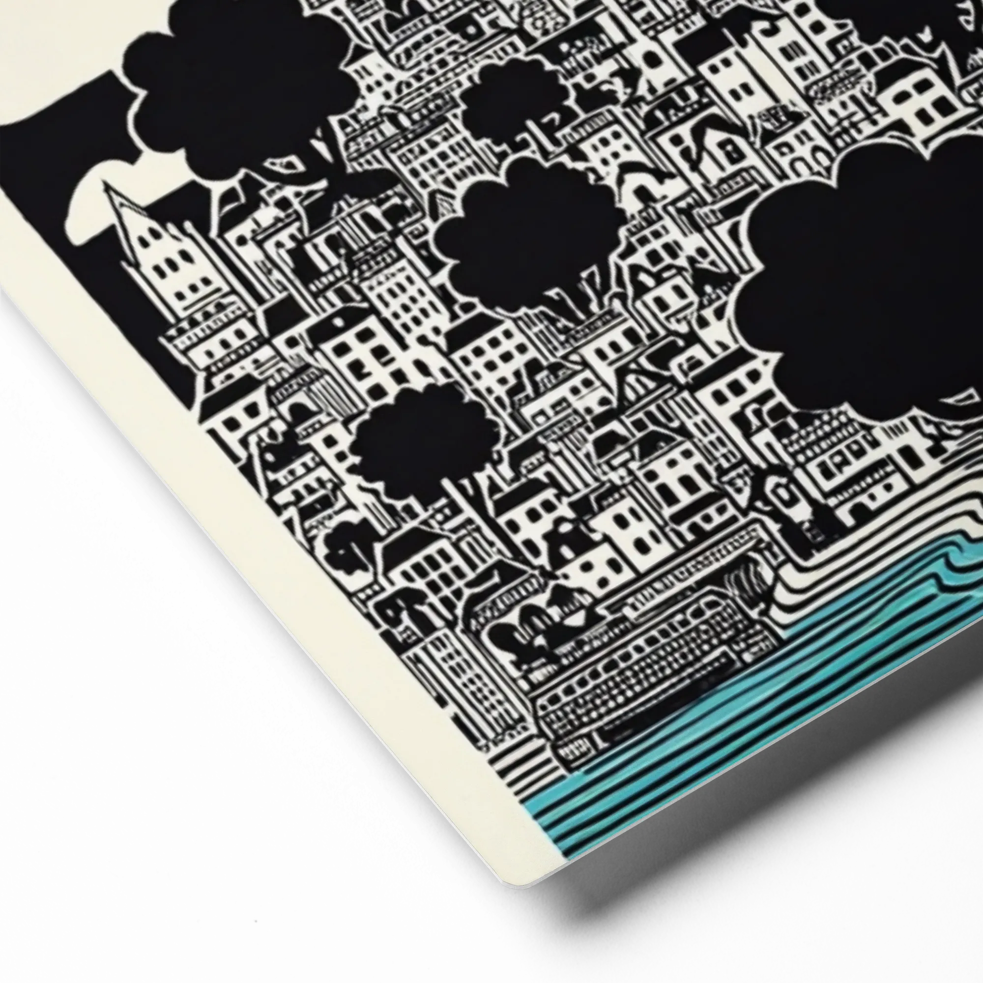 Hillside Town | Art Print