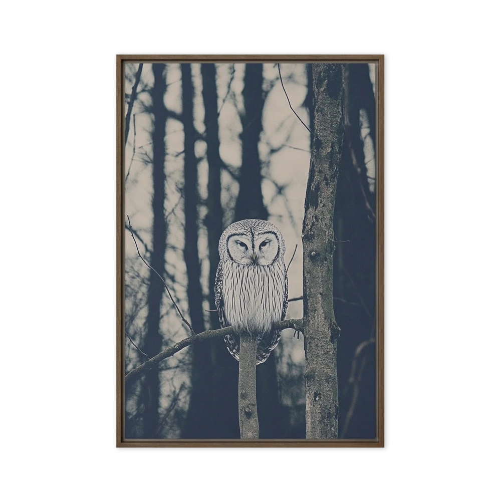 Watchful Forest Owl | Art Print