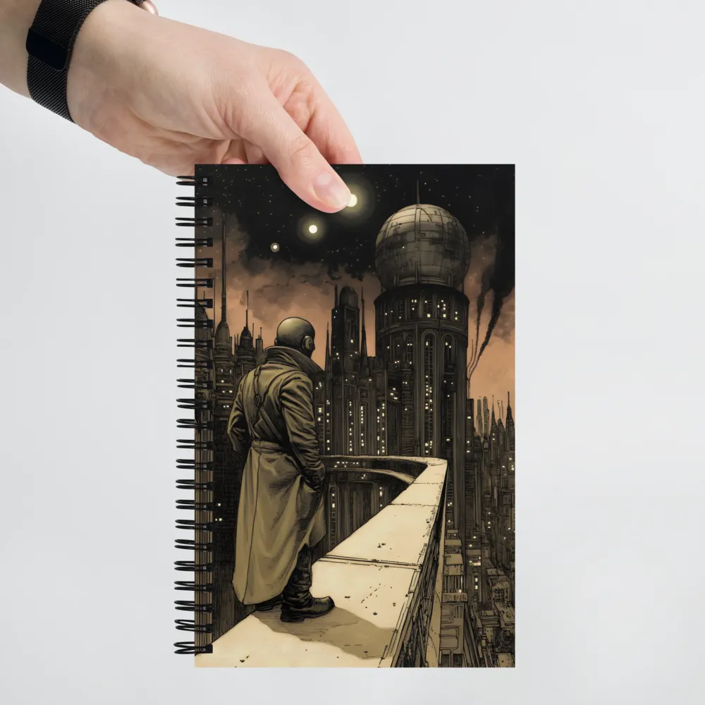 Overlooking Neo-Metropolis 
 Spiral Notebook | 140 pages