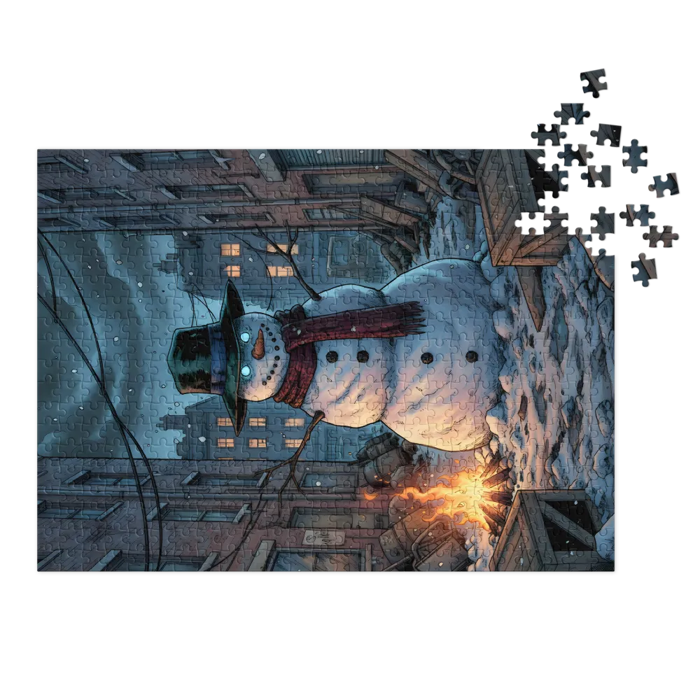 The Watchful Snowman