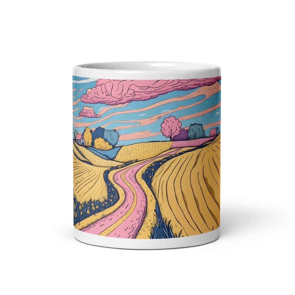 Countryside Landscape with Winding Road