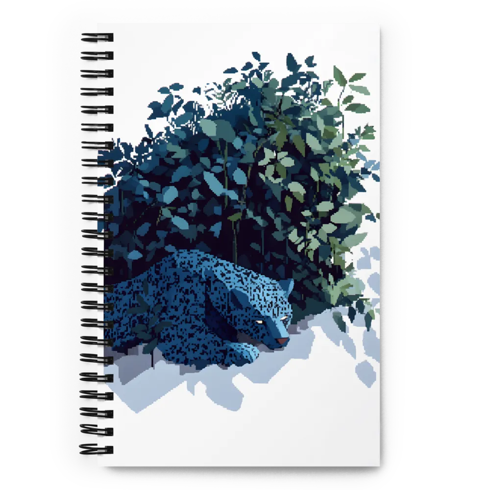 Pixel Jaguar in the Jungle 
 Spiral Notebook | 140 pages