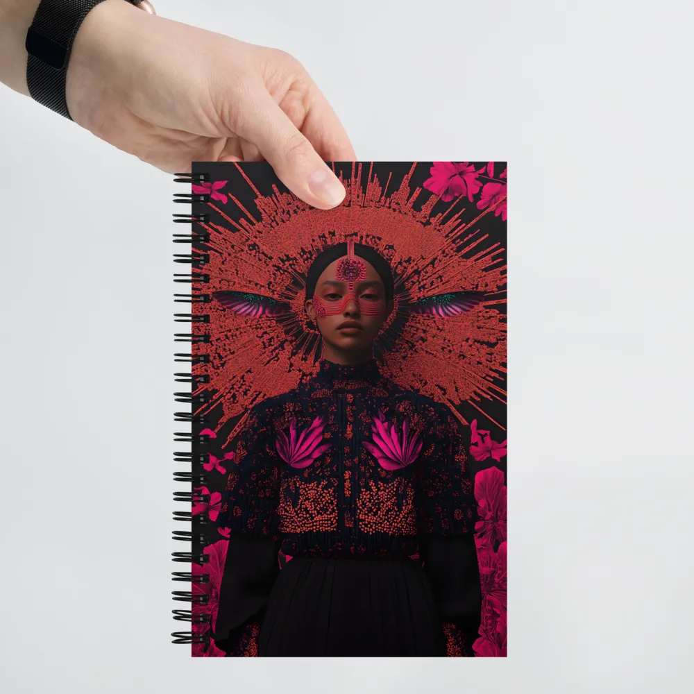 Lumina: Cybernetic Tribal Enchantress 
 Spiral Notebook | 140 pages