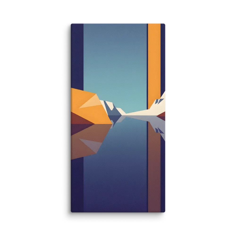 Abstract Lake Reflection 
 Canvas | 16″x 32″