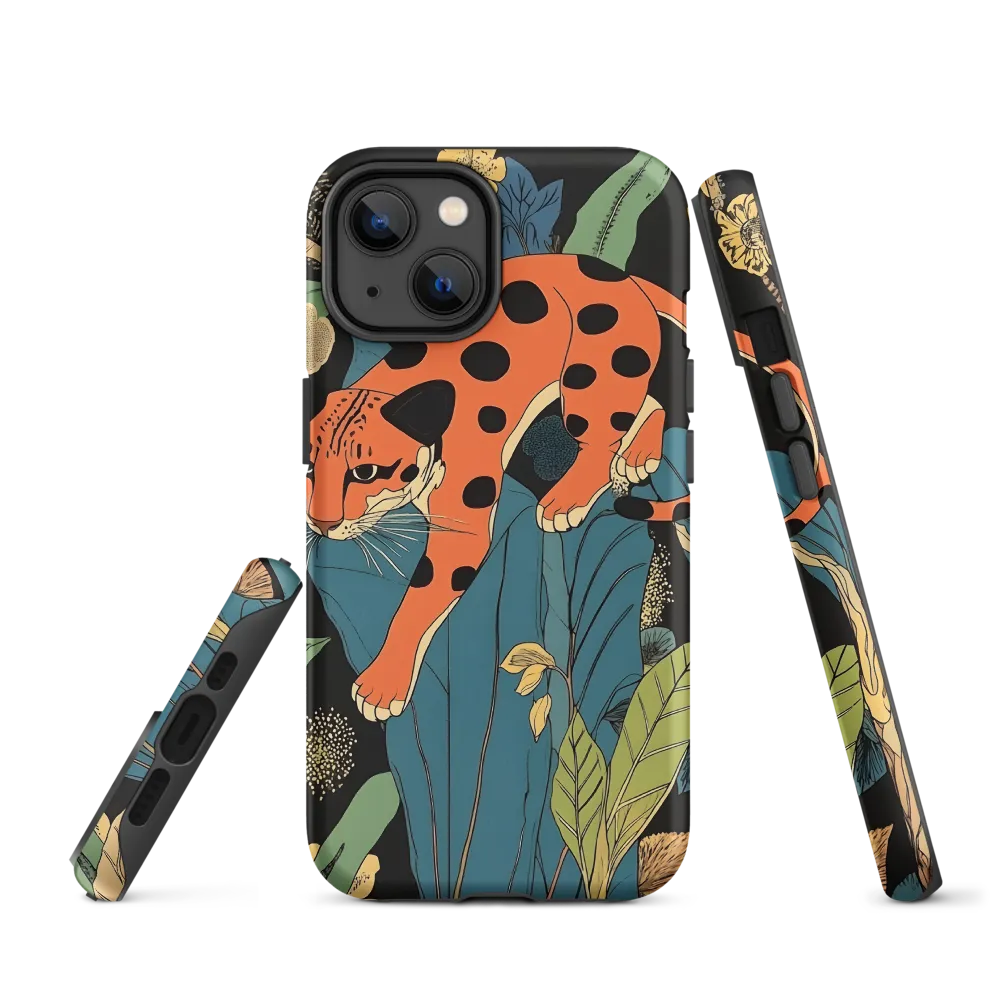 Jaguar Among Tropical Plants | Phone Case