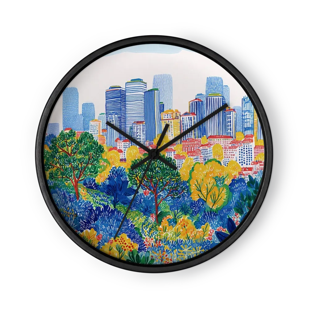 Urban Oasis View | Wall Clock