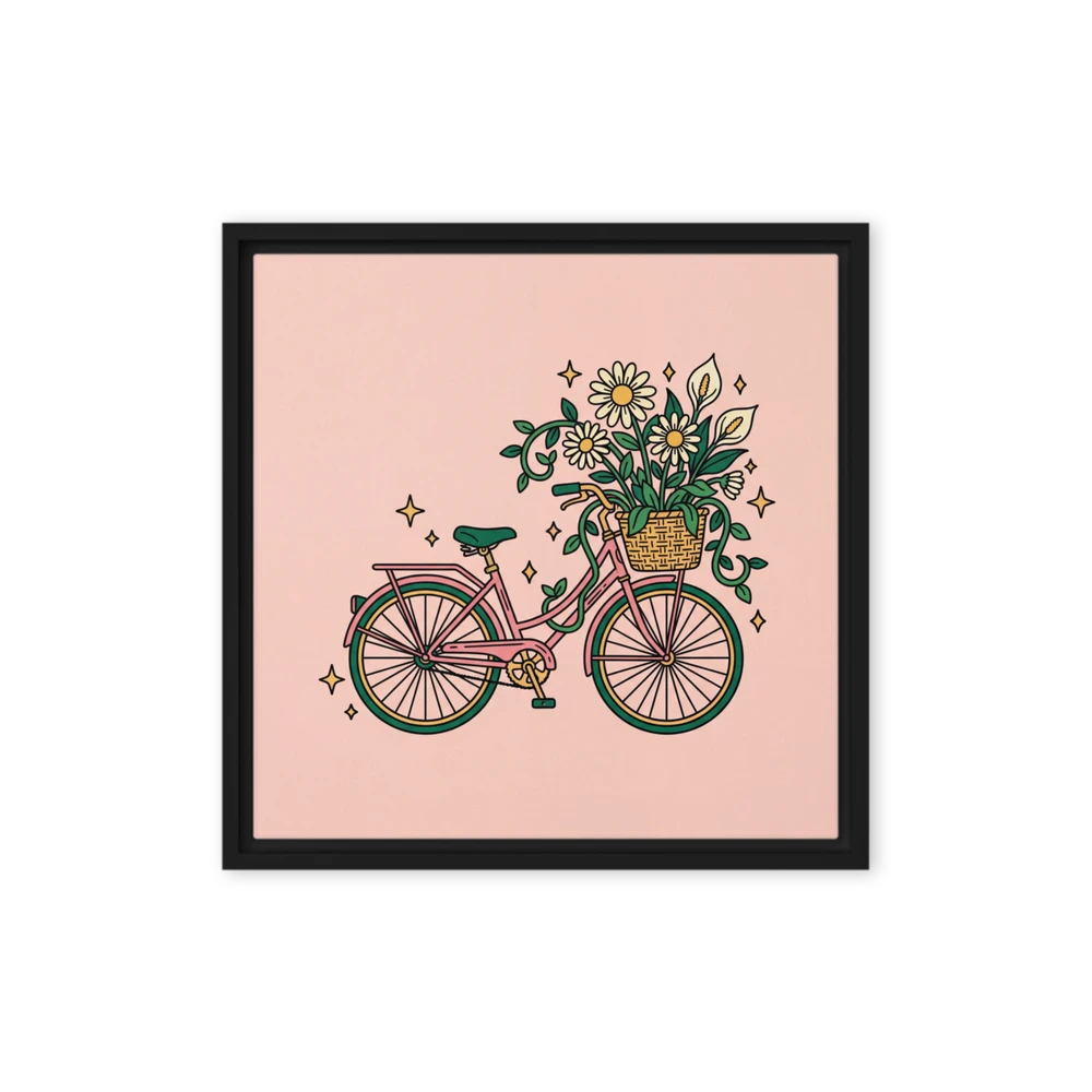 Floral Vintage Bicycle | Art Print