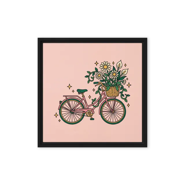 Floral Vintage Bicycle | Art Print