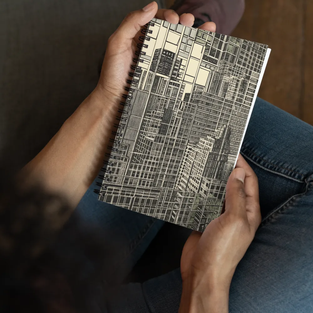 Urban Grid Abstraction 
 Spiral Notebook | 140 pages