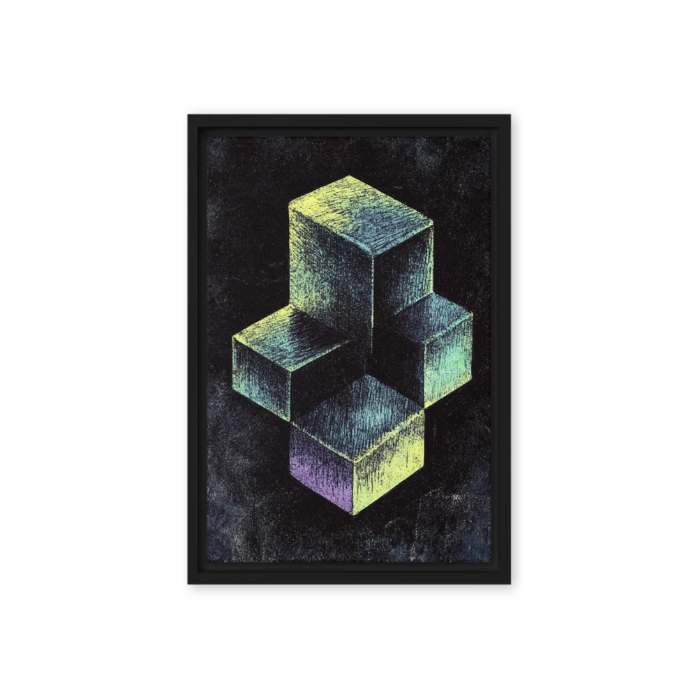 Isometric Cube Illusion | Art Print
