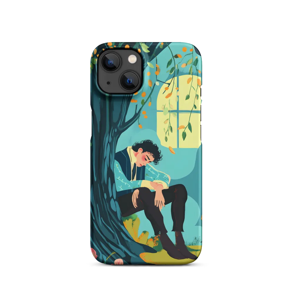 Person Relaxing Under Tree | Phone Case