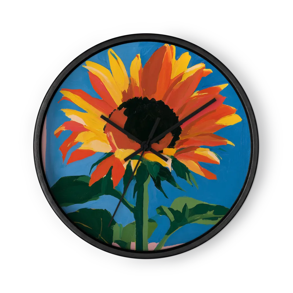 Zonnebloem in Bloei | Wandklok