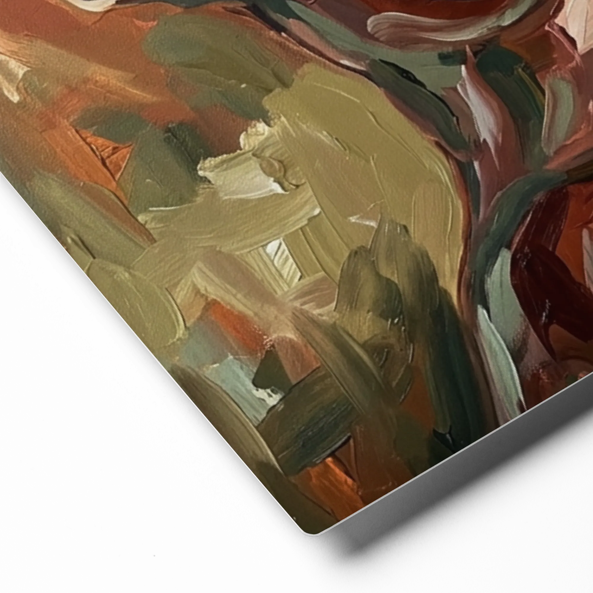 Sun-Kissed Brushstrokes 
 Canvas with White Frame