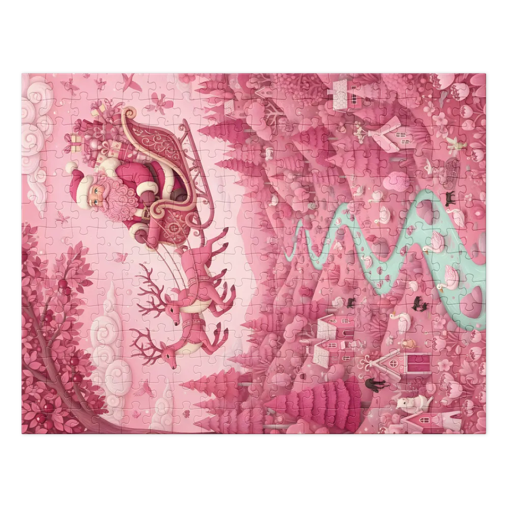 Santa's Pink Wonderland | Jigsaw Puzzles