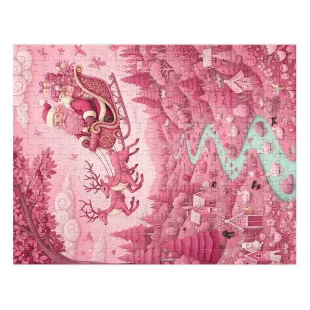 Santa's Pink Wonderland | Jigsaw Puzzles
