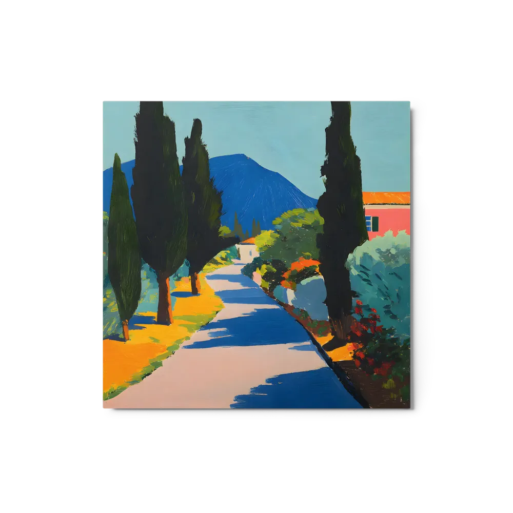 Sunlit Cypress Lane | Art Print