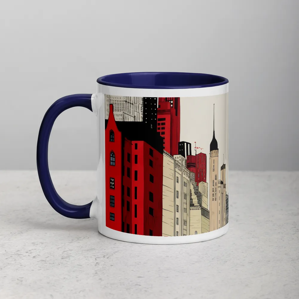 Urban Contrast 
 Mug with Red inside