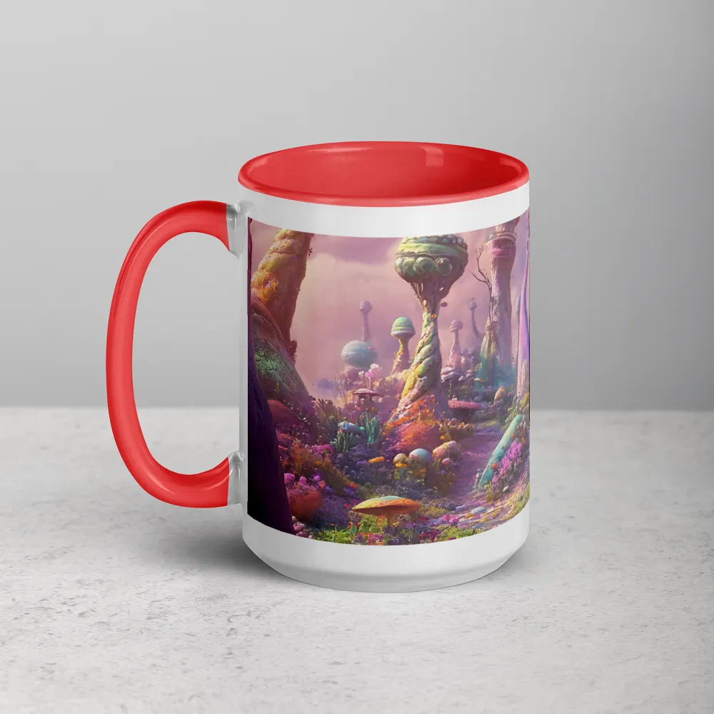 Fungal Odyssey 
 Mug with Dark Green inside