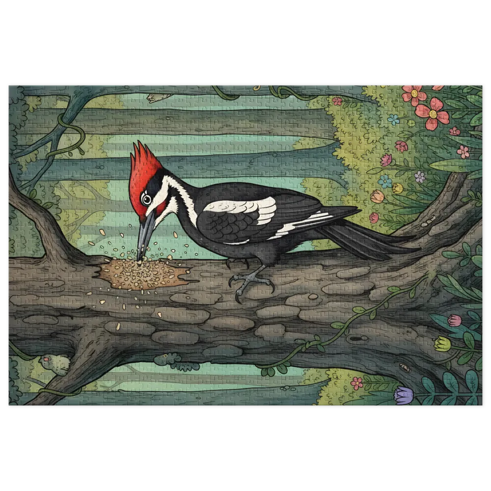 Woodpecker at Work | Jigsaw Puzzles