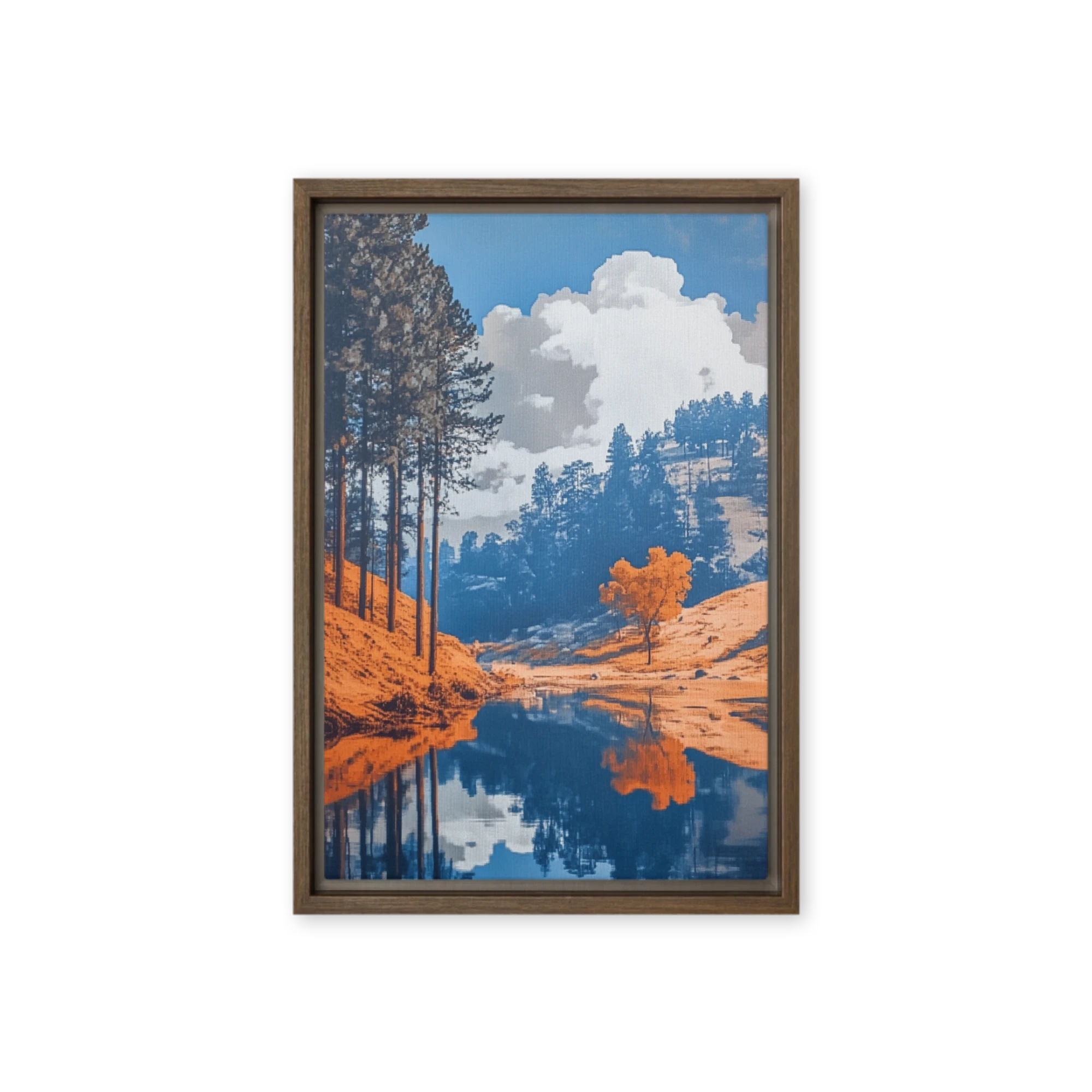 Duotone Lake Landscape | Art Print