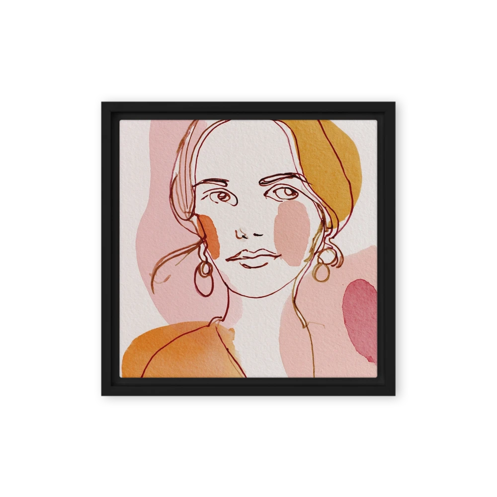 Minimalist Line Portrait | Art Print