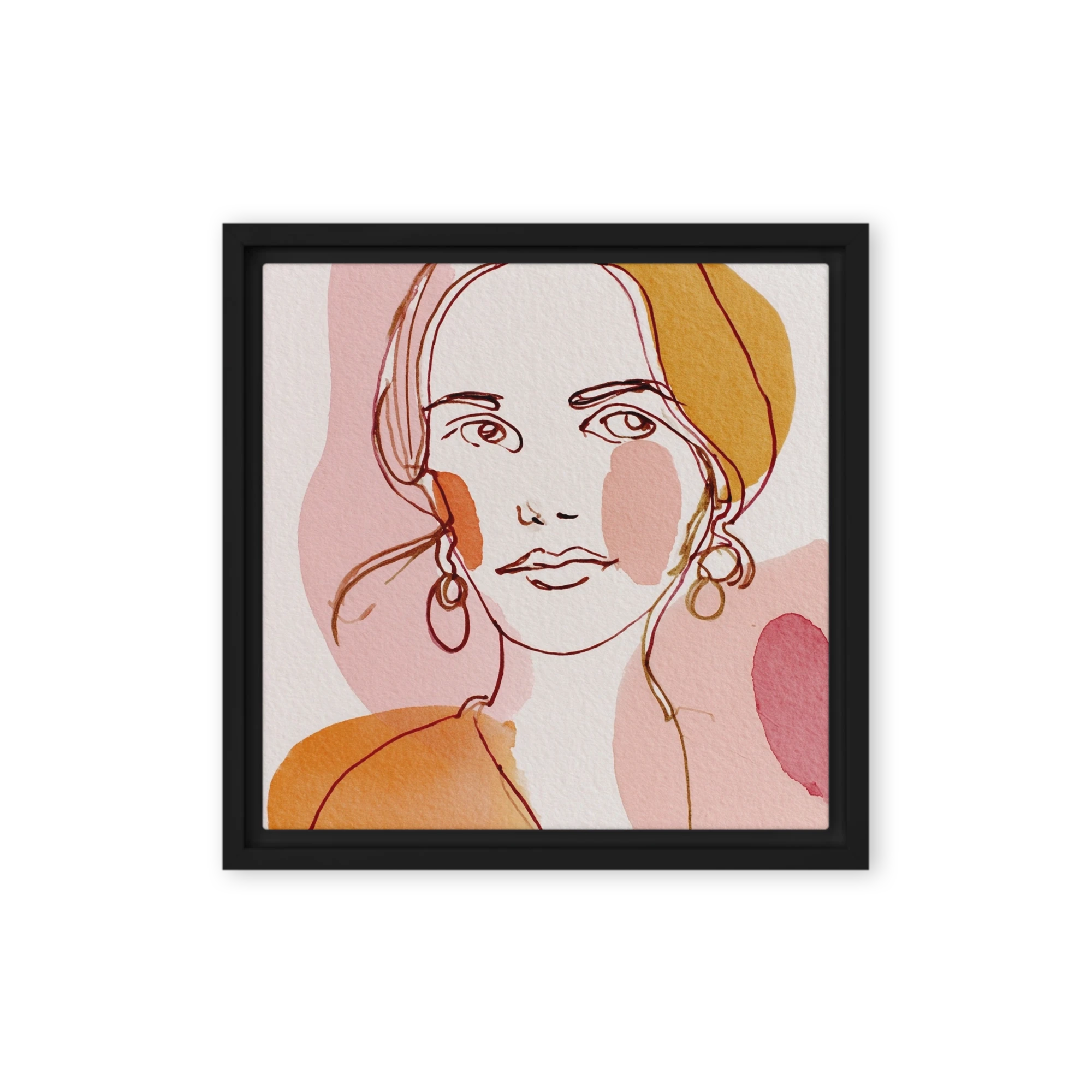 Minimalist Line Portrait | Art Print