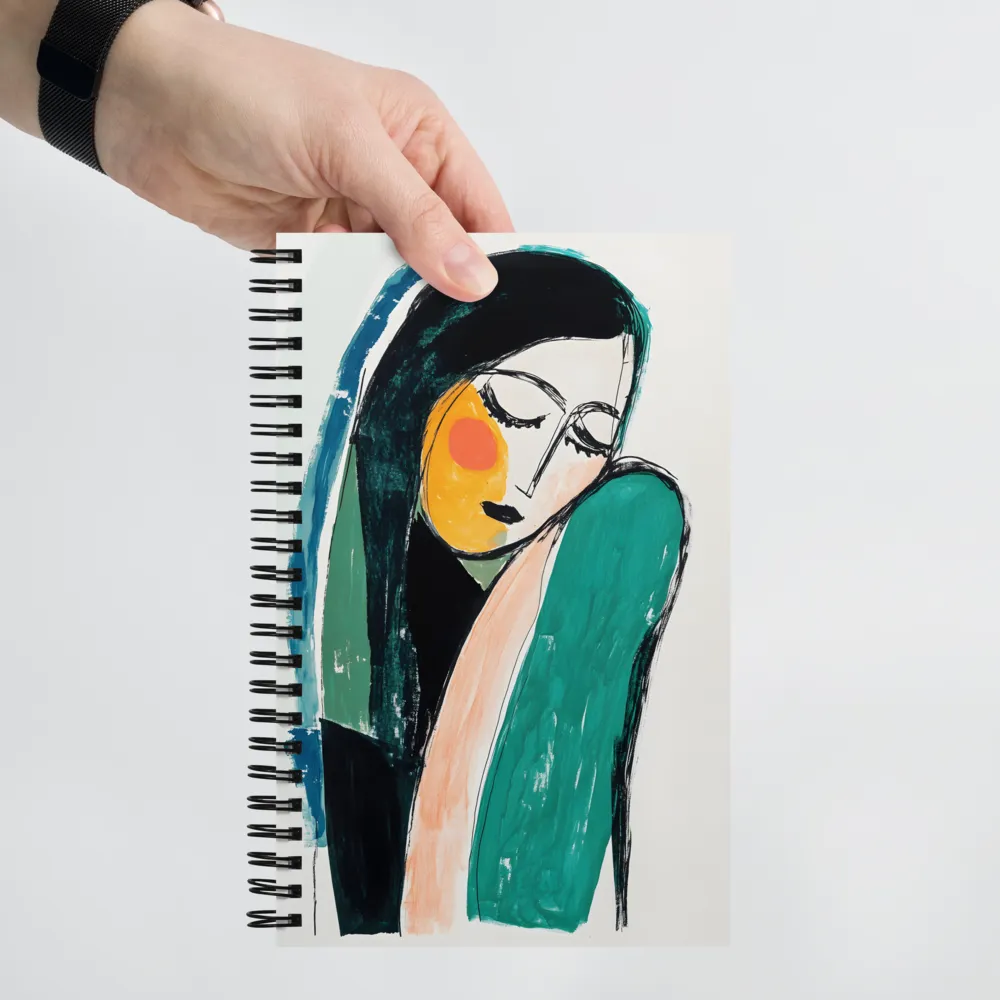 Expressive Abstract Woman 
 Spiral Notebook | 140 pages