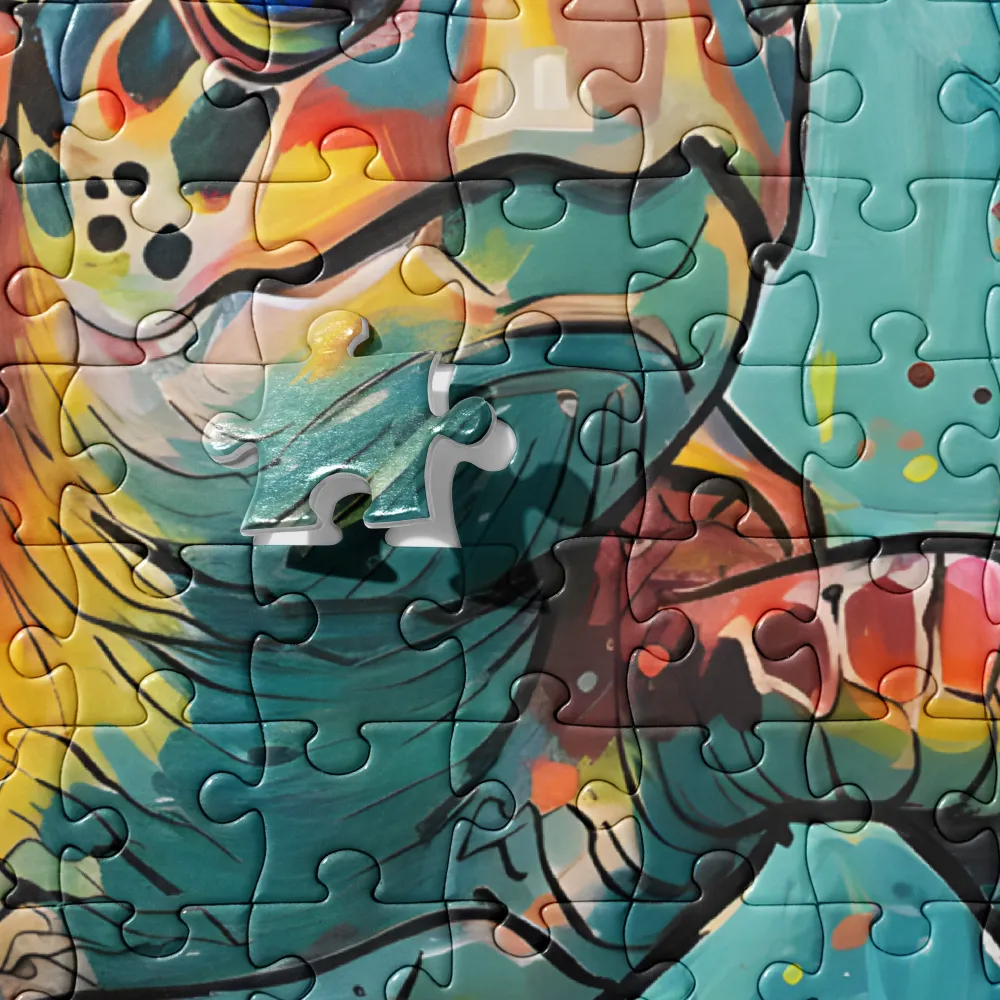Oceanic Kaleidoscope Turtle 
 Jigsaw Puzzle