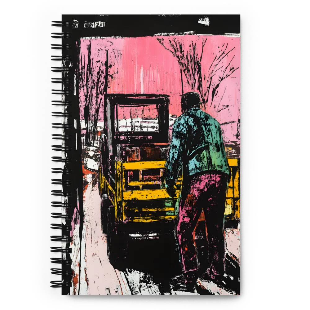 Man and Truck 
 Spiral Notebook | 140 pages