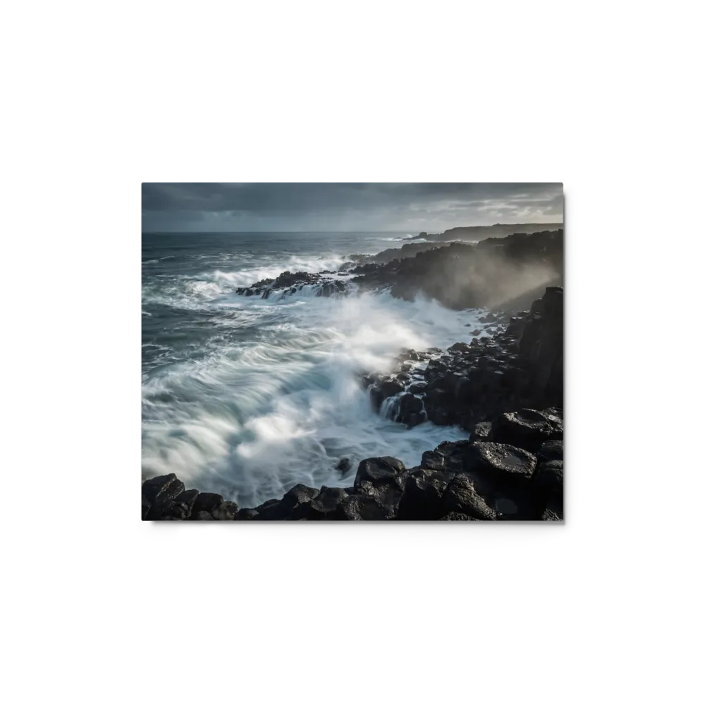 Whispers of the Tempest 
 Canvas with White Frame