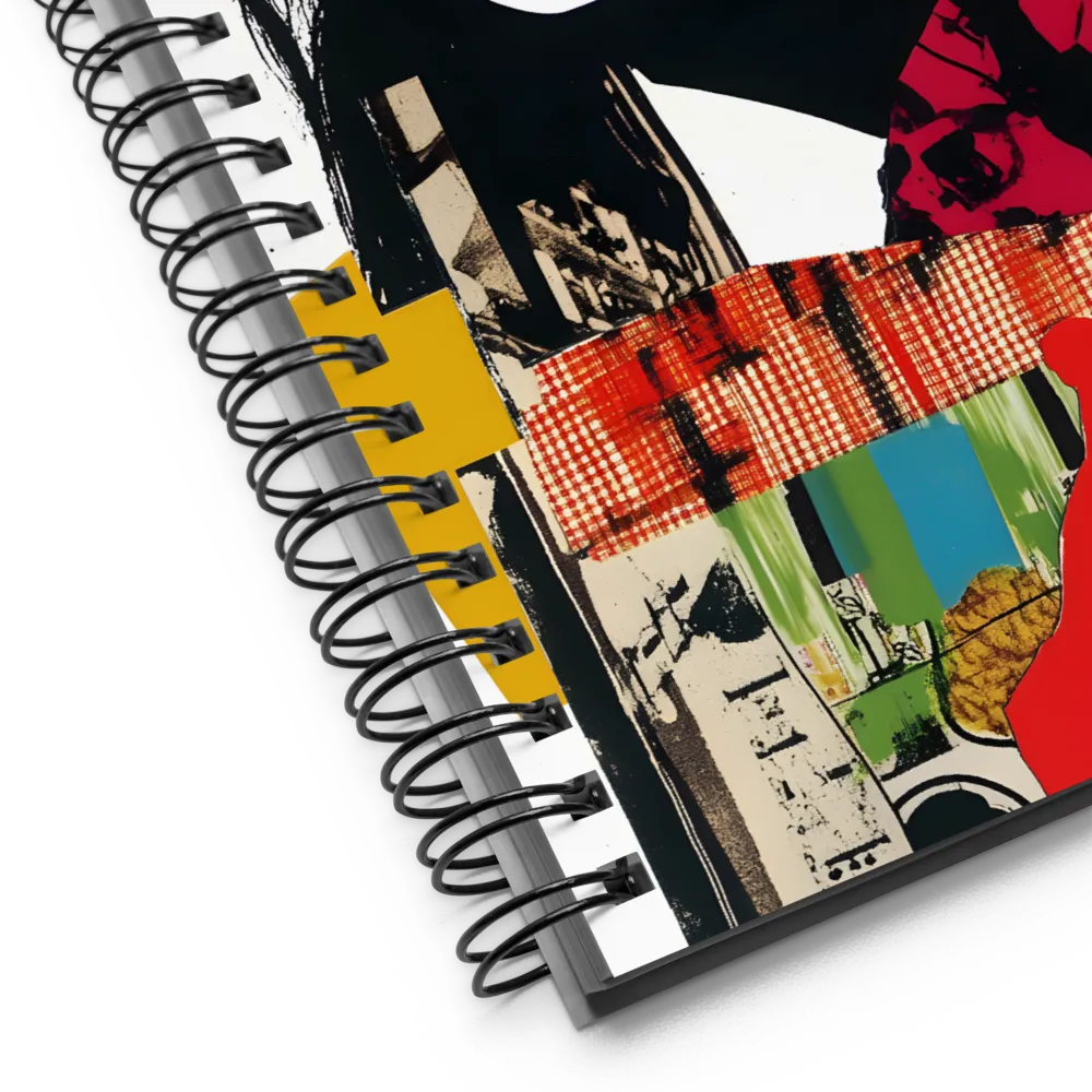 Pop Art Collage Portrait 
 Spiral Notebook | 140 pages