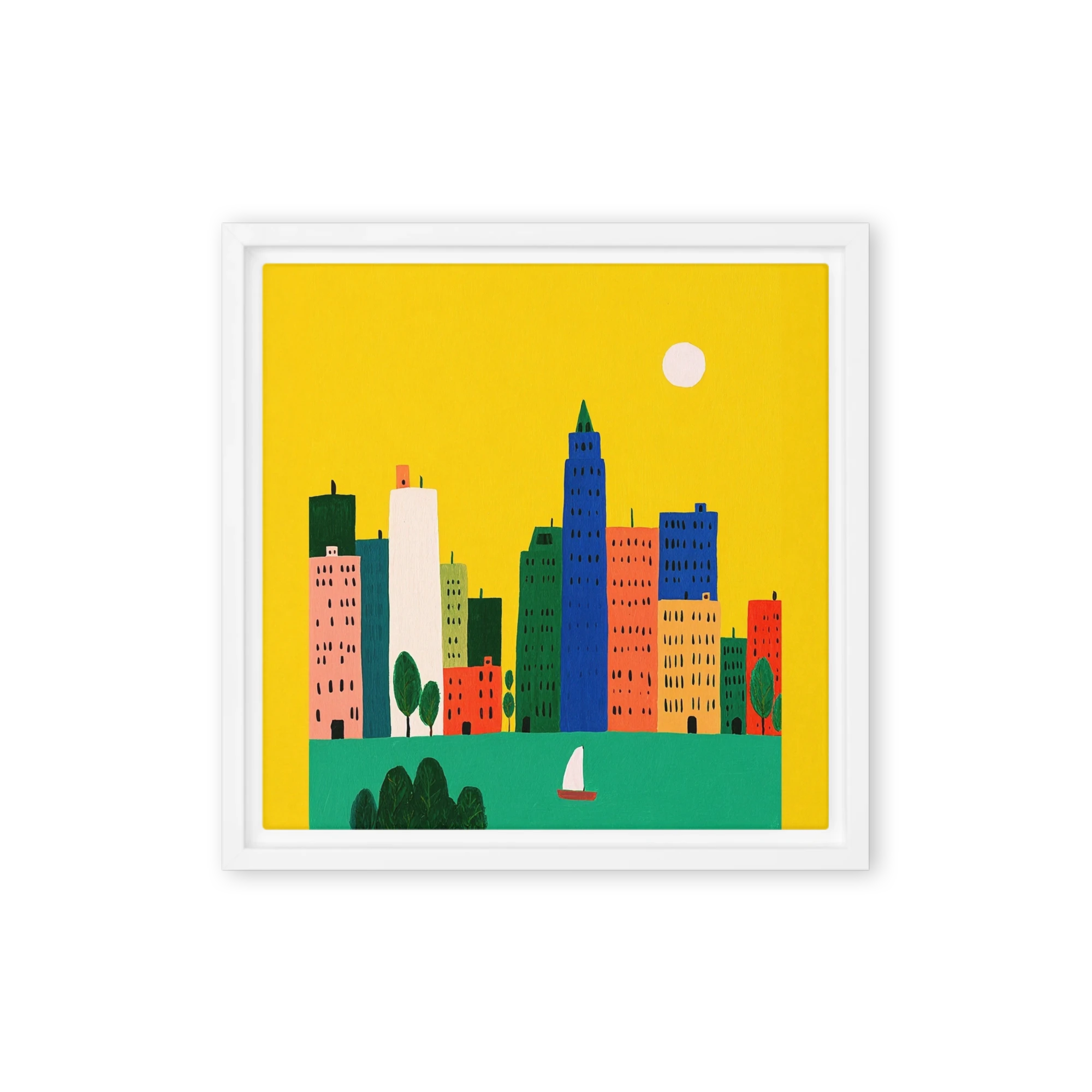 Bright City Skyline