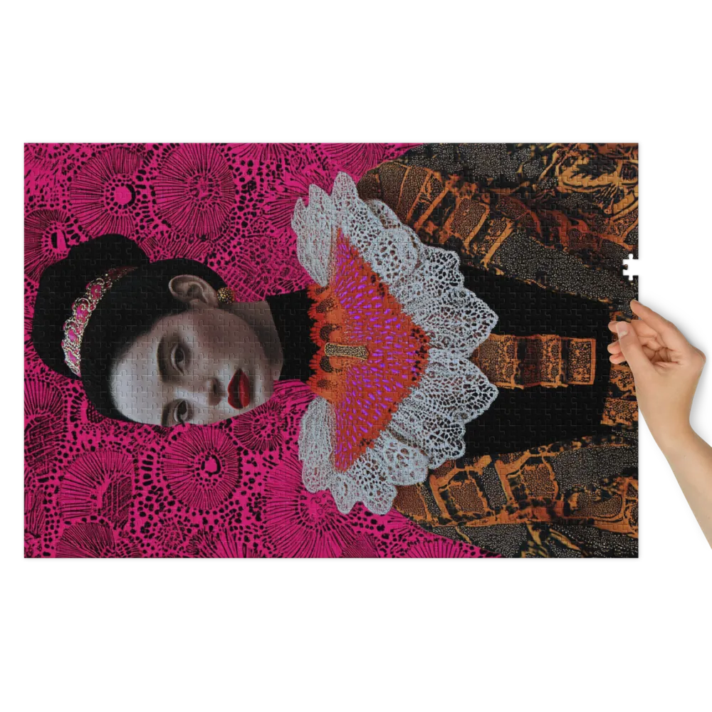 The Patterned Lady 
 Jigsaw Puzzle in Tin Box