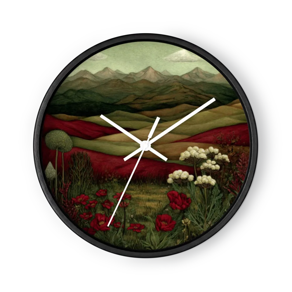 Quiet Valleys In Deep Red — Crimson Trees, Olive Hills