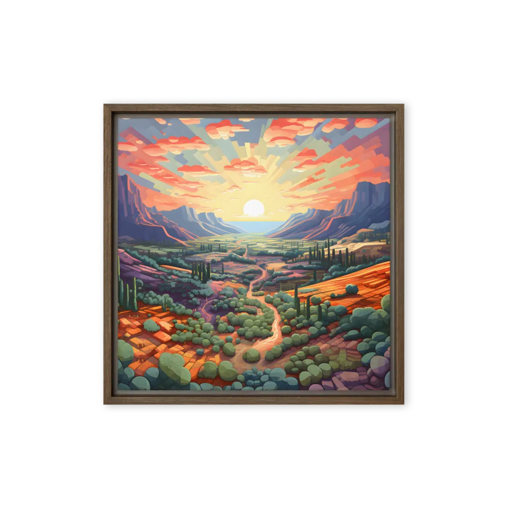 Valley of the Golden Sun 
 Metal Print | 12″x 12″