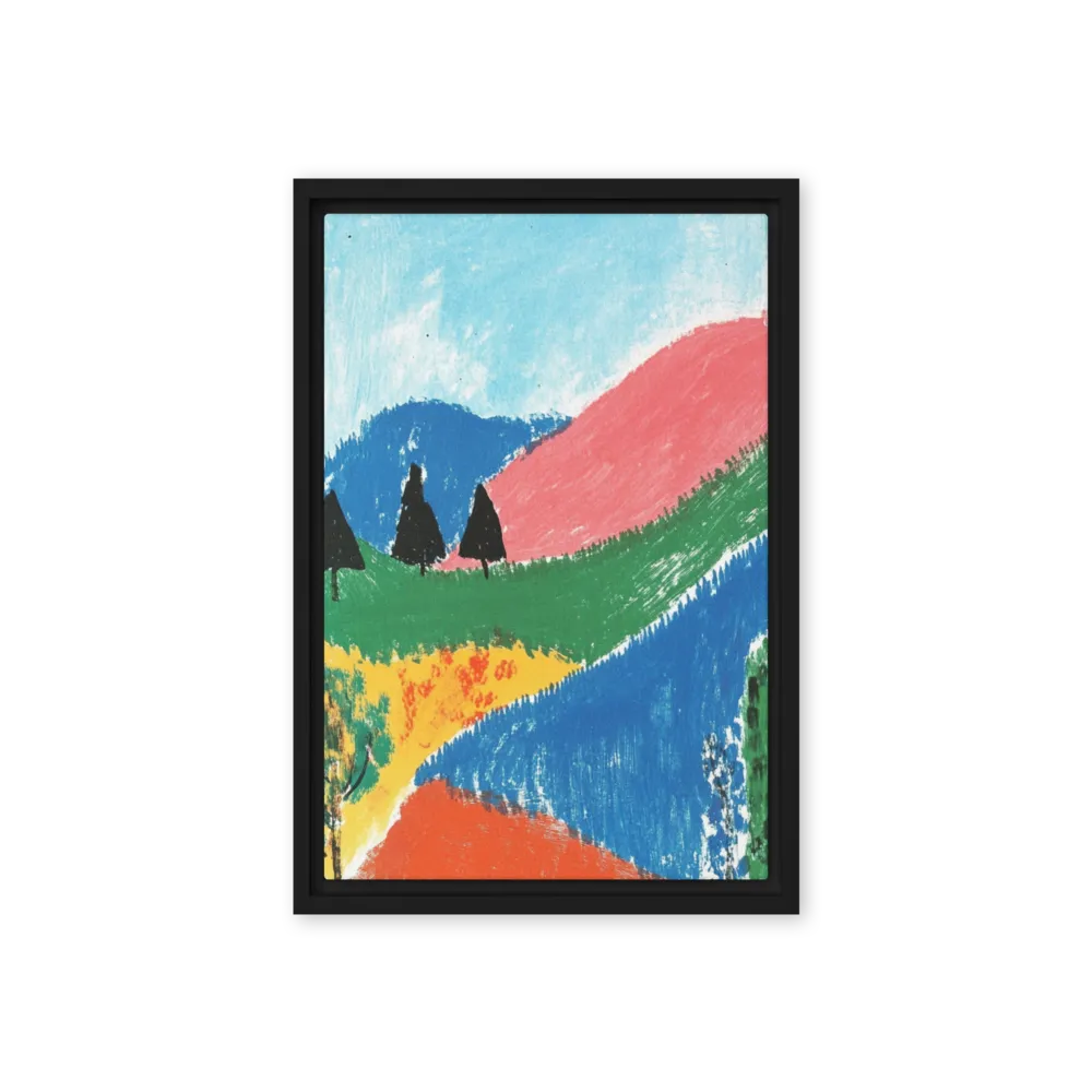 Chroma Hills 
 Poster with Black Frame | 16″x 20″