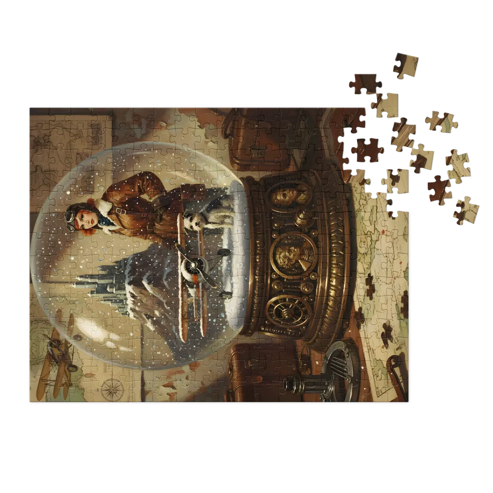 Aviator Snow Globe | Jigsaw Puzzles
