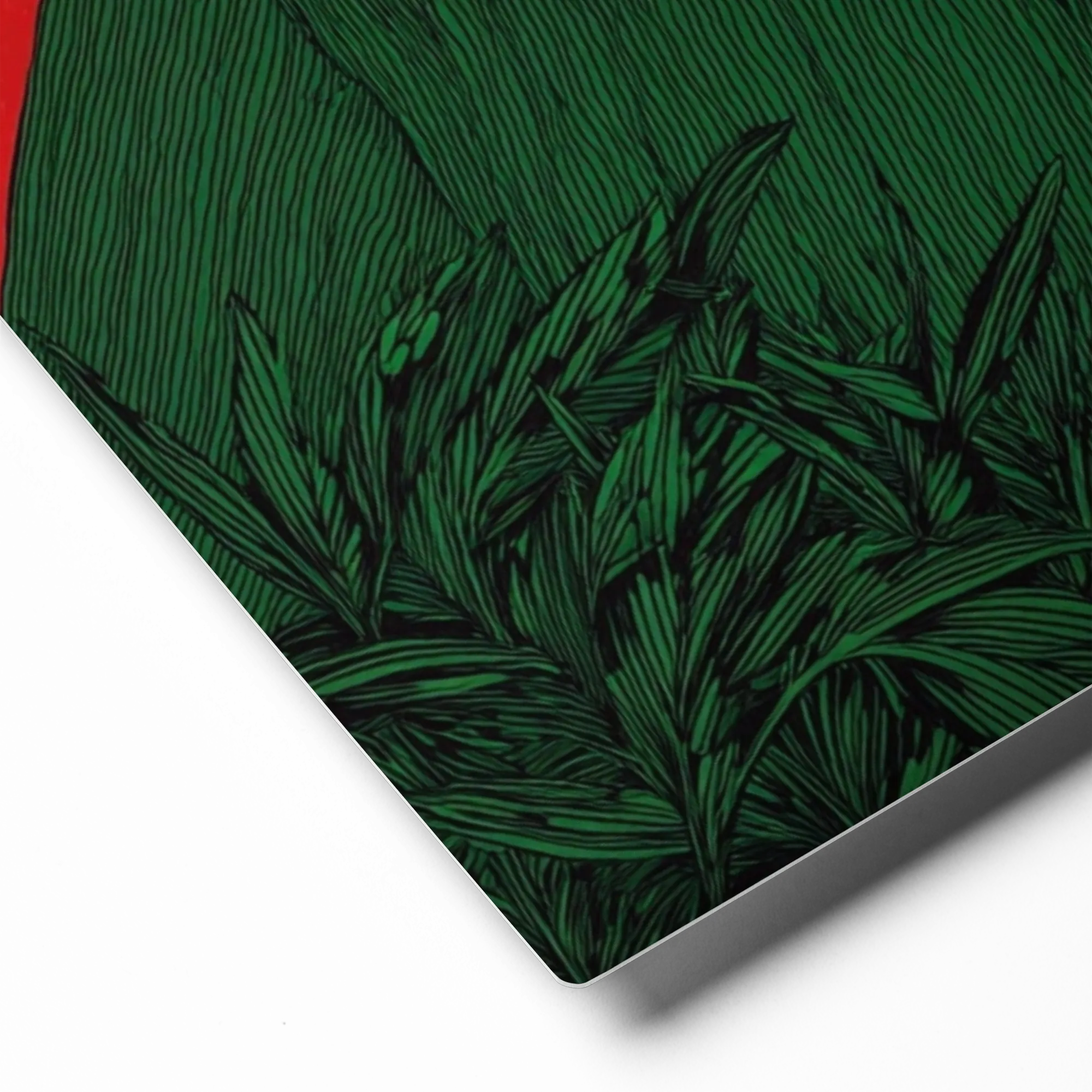 Woman in Green and Red | Art Print